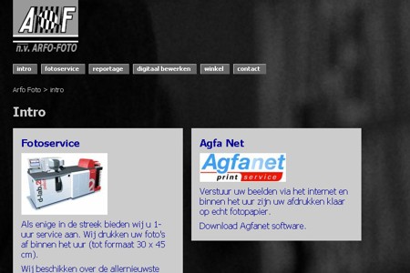 website Arfo Foto